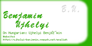 benjamin ujhelyi business card